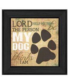 "My Dog" by Marla Rae; Ready to Hang Framed Print; Black Frame