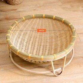 Bamboo Cat Nest Universal Semi-enclosed Washable Woven Toy (Option: Bamboo Cat Frame)