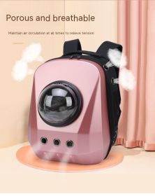 Cat Bag Out Portable Travel Backpack Space Capsule (Color: pink)
