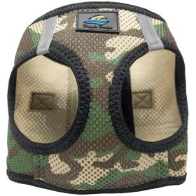 American River Choke Free Dog Harness Camouflage Collection - Green Camo (size: XX-Small)