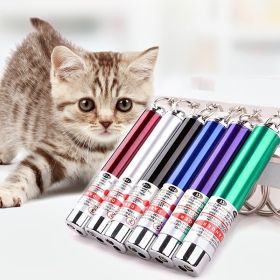 Cat Laser Stick For Dog & Cat; Cat Laser Pointer; Pet Chaser Tease Stick (Includes Battery) (Color: black)