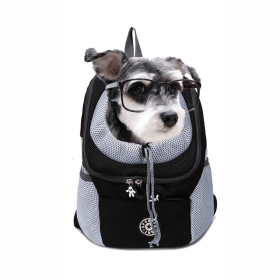 Portable Travel Backpack Outdoor Pet Dog Carrier Bag Mesh (Type: Pet Supplies, Color: black)