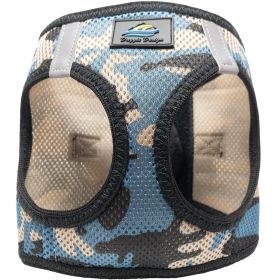 American River Choke Free Dog Harness Camouflage Collection - Blue Camo (size: large)