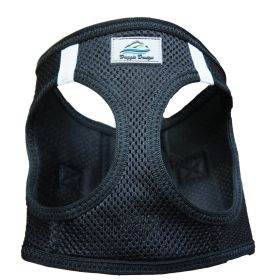 American River Solid Ultra Choke Free Dog Harness - Black (size: XX-Small)