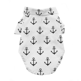 Hawaiian Camp Shirt - Anchors Aweigh (size: large)
