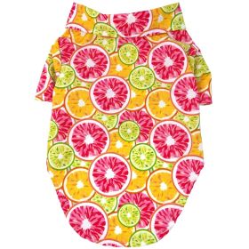 Hawaiian Camp Shirt - Citrus Slice (size: large)