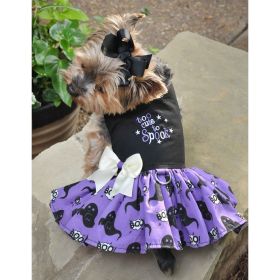 Halloween Dog Harness Dress - Too Cute to Spook (size: X-Large)