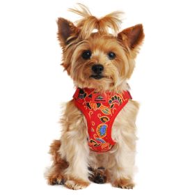 Wrap and Snap Choke Free Dog Harness by Doggie Design - Tahiti Red (size: small)