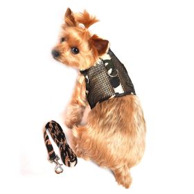 Cool Mesh Dog Harness with Leash - Camouflage (size: medium)
