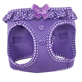 American River Choke Free Dog Harness Polka Dot Collection - Paisley Purple Polka Dot (size: medium)